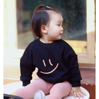 Áo nỉ cho bé BATALA KIDS phong cách Hàn Quốc hoodie mặt cười cho bé trai và bé gái từ 1-6 tuổi (10-22kg)