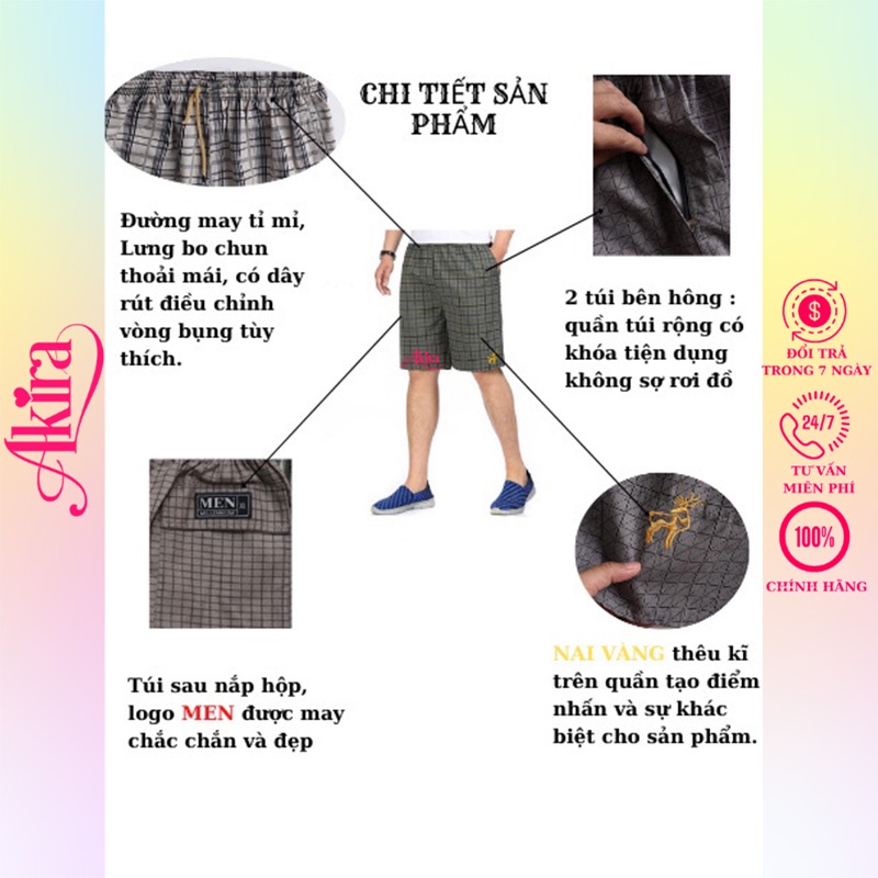 Combo 10 Quần Đùi Nai Mặc Nhà Màu Sắc Trẻ Trung, Quần Đùi Mặc Nhà Thoáng Mát Dễ Chịu