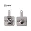 YJCNELCR 50 Cặp Pin AA hoặc AAA Tông Màu Bạc Lò Xo Tiếp Xúc Tấm Niken Thay Thế