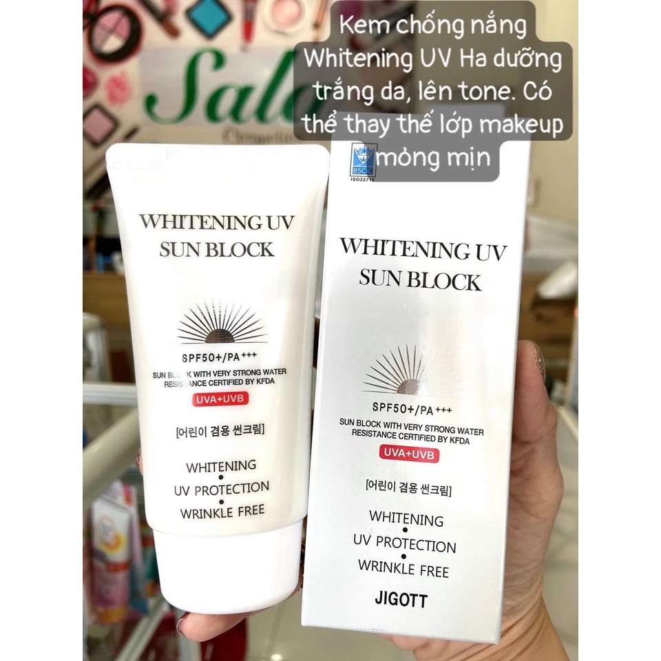 KEM CHỐNG NẮNG WHITENING UV SUN BLOCK SPF 50+/PA+++ | Shopee Việt Nam