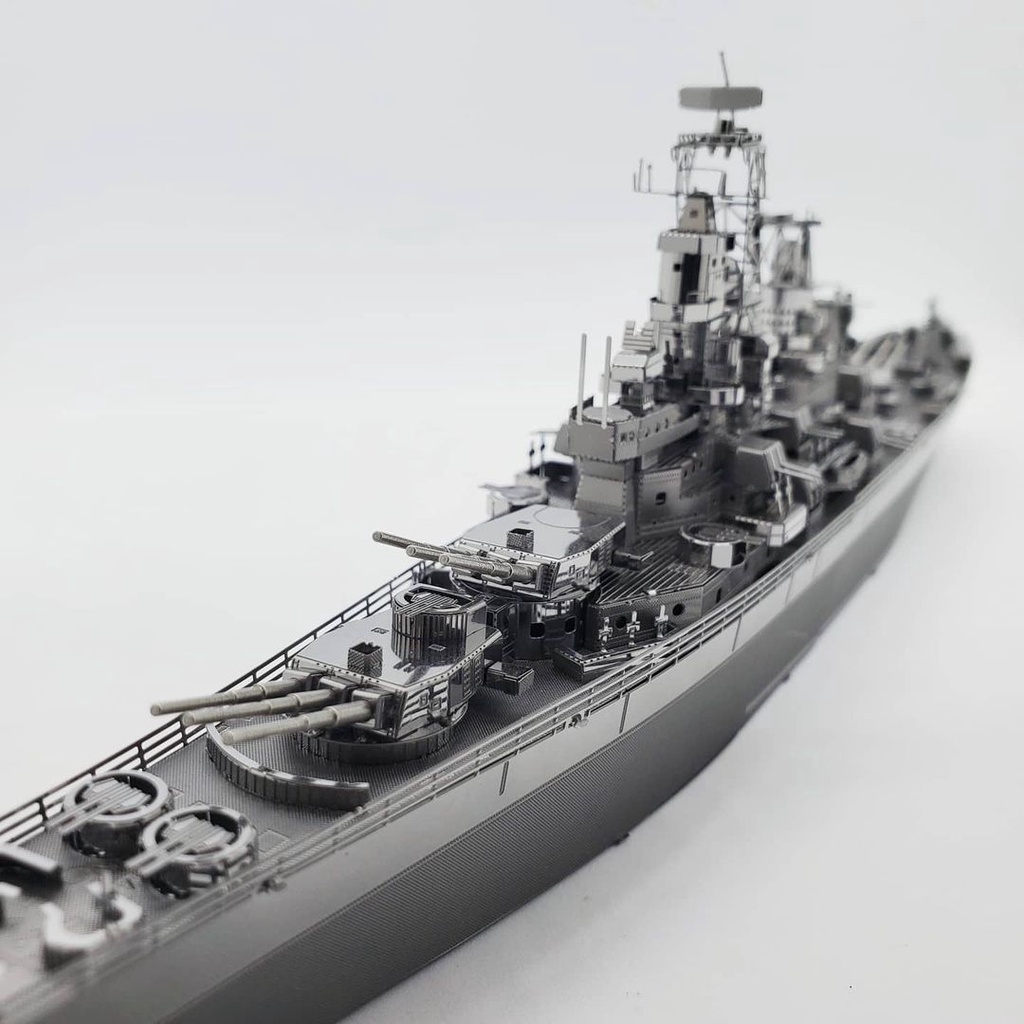 Ảnh Mô Hình Kim Loại Lắp Ráp 3D Piececool Thiết Giáp Hạm USS Missouri [chưa ráp] 2
