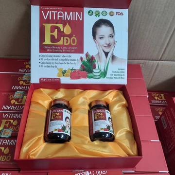 Vitamin E 400iu Set 2 lọ x 30v VITAMIN E ĐỎ Natura Beauty Lady Evening Prime Oil-Tinh dầu thông đỏ tinh dầu hoa anh thảo