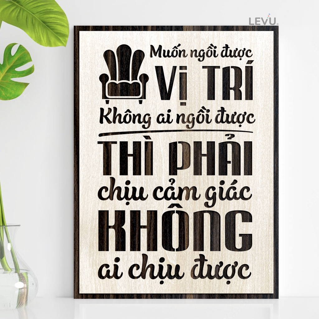 Tranh treo tường slogan câu nói hay truyền cảm hứng LEVU021