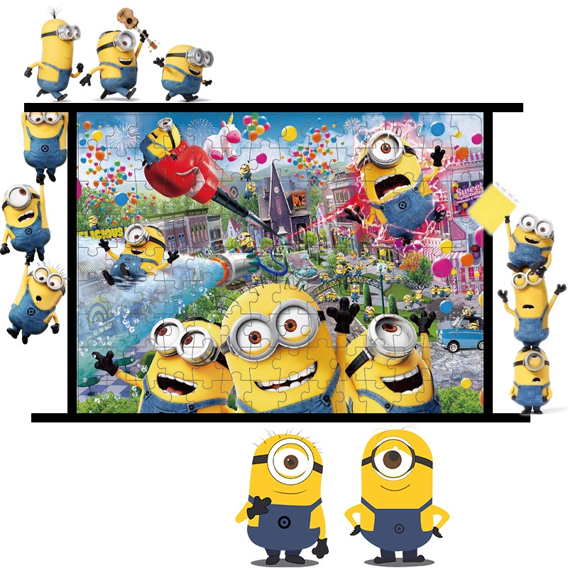 Ảnh Spot đồ chơi giáo dục trẻ em bé trai và bé gái Peppa Pig Frozen 126 miếng xếp hình chính 4