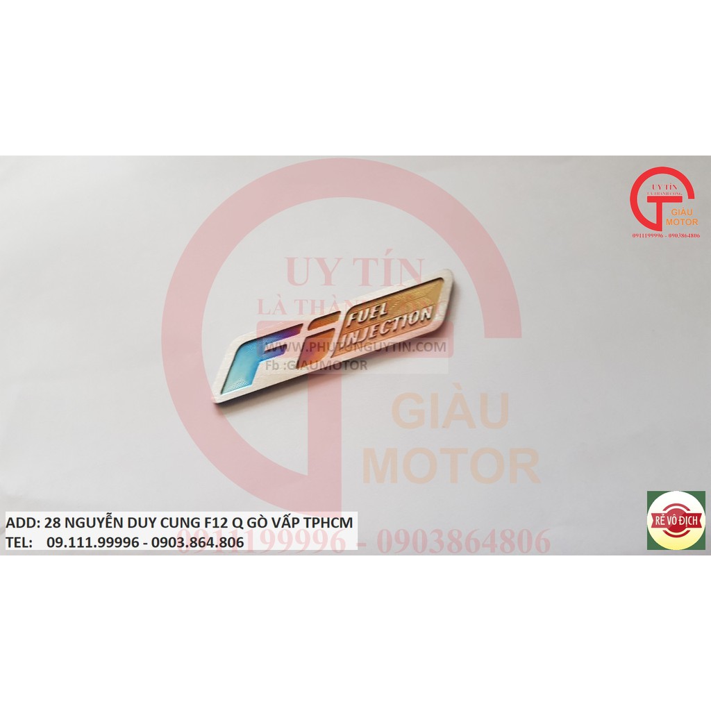 TEMTITAN - TEM LOGO CHỮ FI BẰNG TITAN CHO XE | Shopee Việt Nam