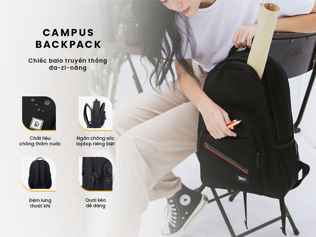 Mô tả Balo DIM Campus Backpack - 1