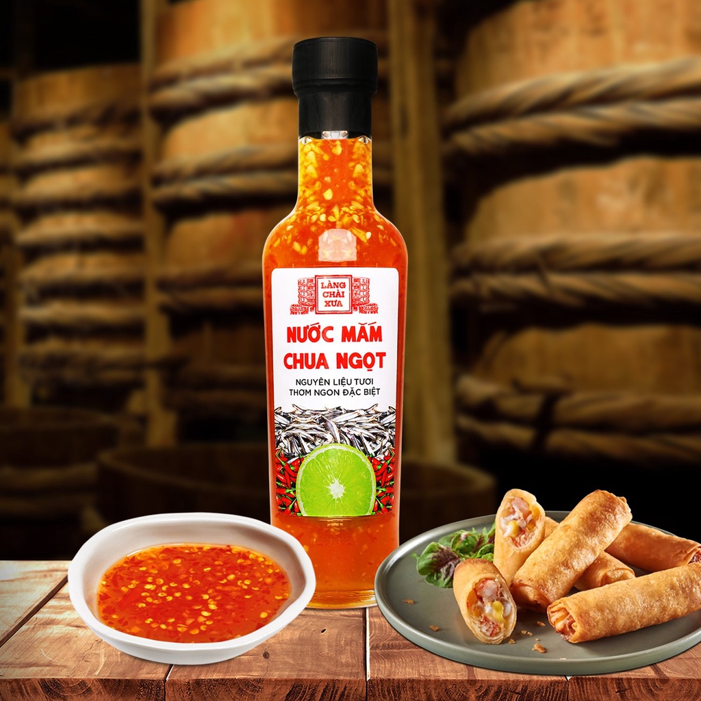 Mô tả Nước mắm ớt tỏi chua ngọt cao cấp Làng Chài Xưa, nguyên liệu tươi, thơm ngon đặc biệt, pha sẵn từ chanh tỏi ớt vị đậm đà - 2