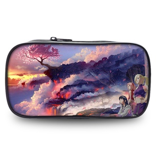 GC9 Naruto Hộp Đựng Sasuke Dung Tích Lớn Chống Thấm Nước Văn Phòng Phẩm Dây Kéo Học Sinh Hoạt Hình Túi Đựng Bút Trẻ Em Trường Cung Cấp