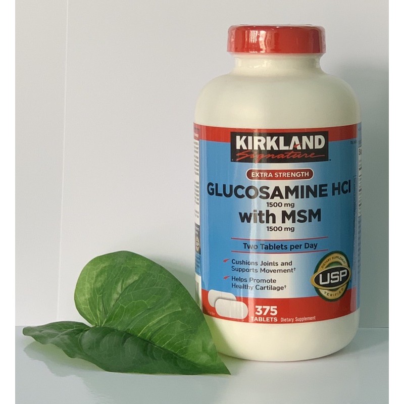 Viên uống Glucosamin HCL 1500mg With MSM 1500mg glucosamine Kirkland