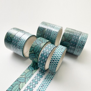 Bộ 3 cuộn băng keo washi phong cách vintage trang trí sổ tay