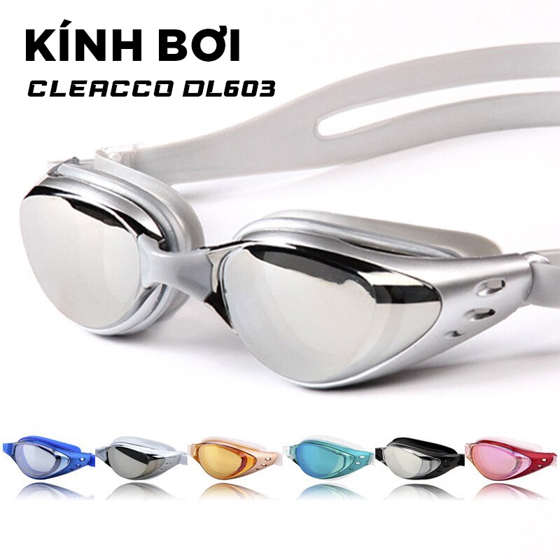 Mô tả Kính Bơi Tặng Kèm BỊt Tai Bịt Mũi Kính Bơi Chuyên Nghiệp Chống Sương Chống UV Dây Đeo Êm Ái Cleacco DL603 Boro Sport - 1