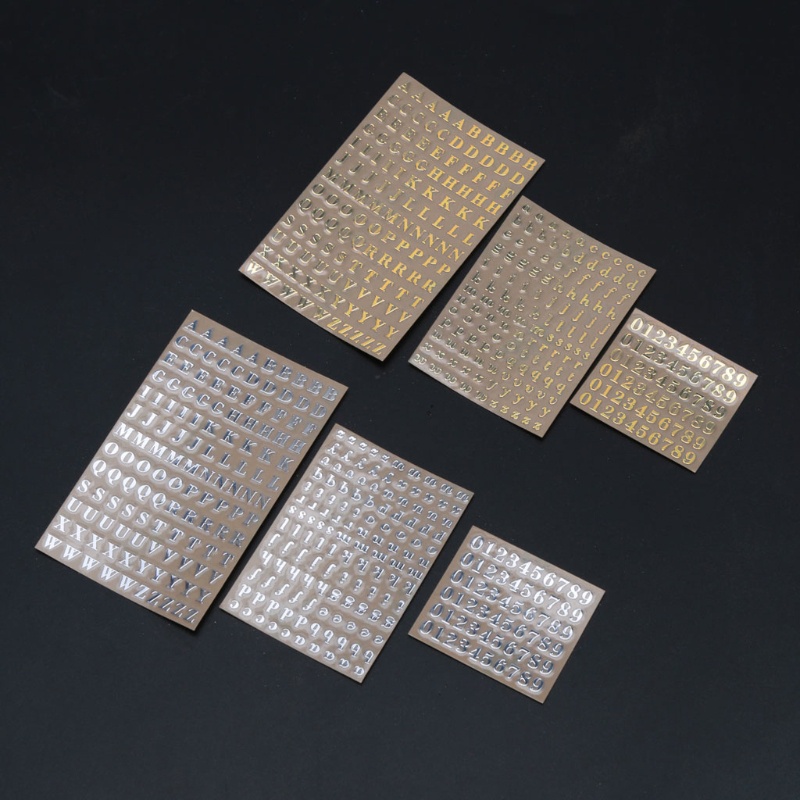 Exhila 5x Số Chữ Dán Trang Trí Thủ Công Sổ Lưu Niệm Dán Cho Nghệ Thuật Thẻ Hộp