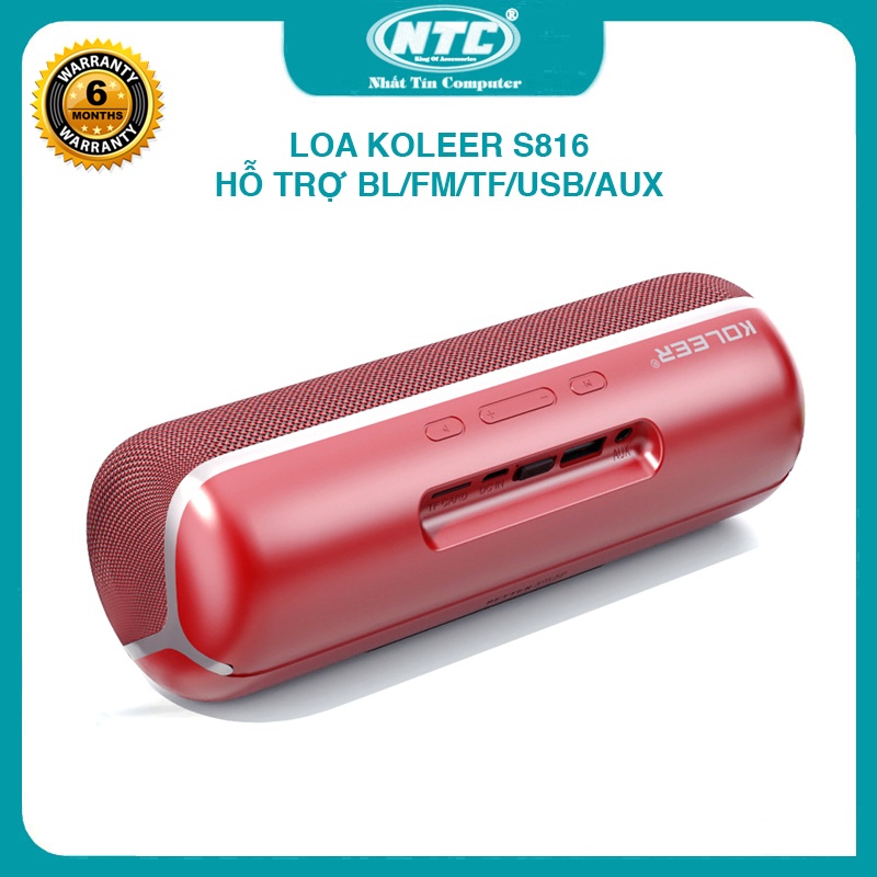 Loa bluetooth KOLEER S816 hỗ trợ USB/TF/AUX/FM - âm thanh cực hay ...