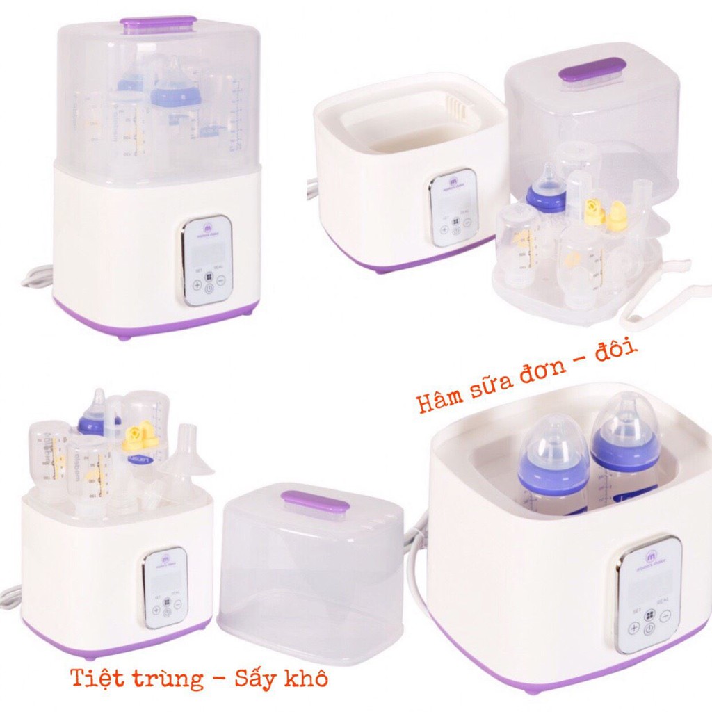 (Chính hãng) Máy hâm kèm tiệt trùng sấy khô điện tử Mama's Choice- Ảnh thật, mới 100%