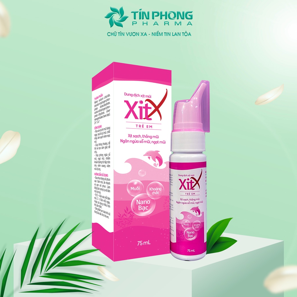 Ảnh Bình Xịt Mũi XỊT X Giúp Rửa, Vệ Sinh Mũi Thông Thoáng, Sạch Sẽ Có Thể Sử Dụng Cho Người Lớn Và Trẻ Em Dung Tích 75ml 2