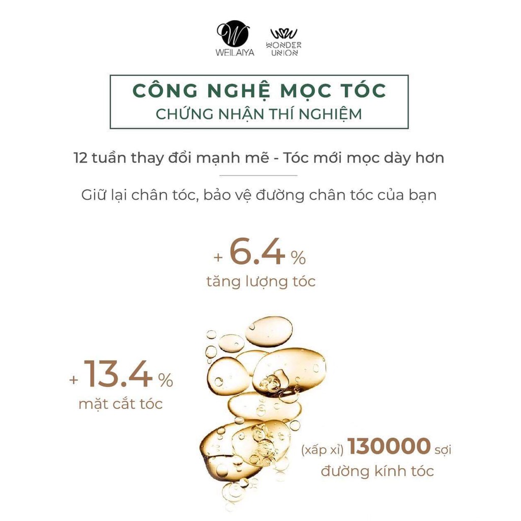 Ảnh Kích Thích Mọc Tóc Nhanh với Huyết thanh Serum Mọc Tóc Weilaiya Chính Hãng 1 Lọ 5ml Cam Kết Hiệu Quả Sau 12 Tuần sử dụng 3
