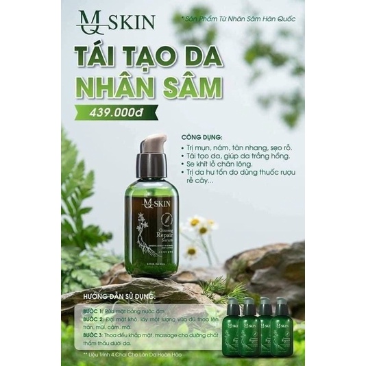 Thay da nhân sâm MQ Skin có thực sự hiệu quả không? Có đánh giá từ người dùng?
