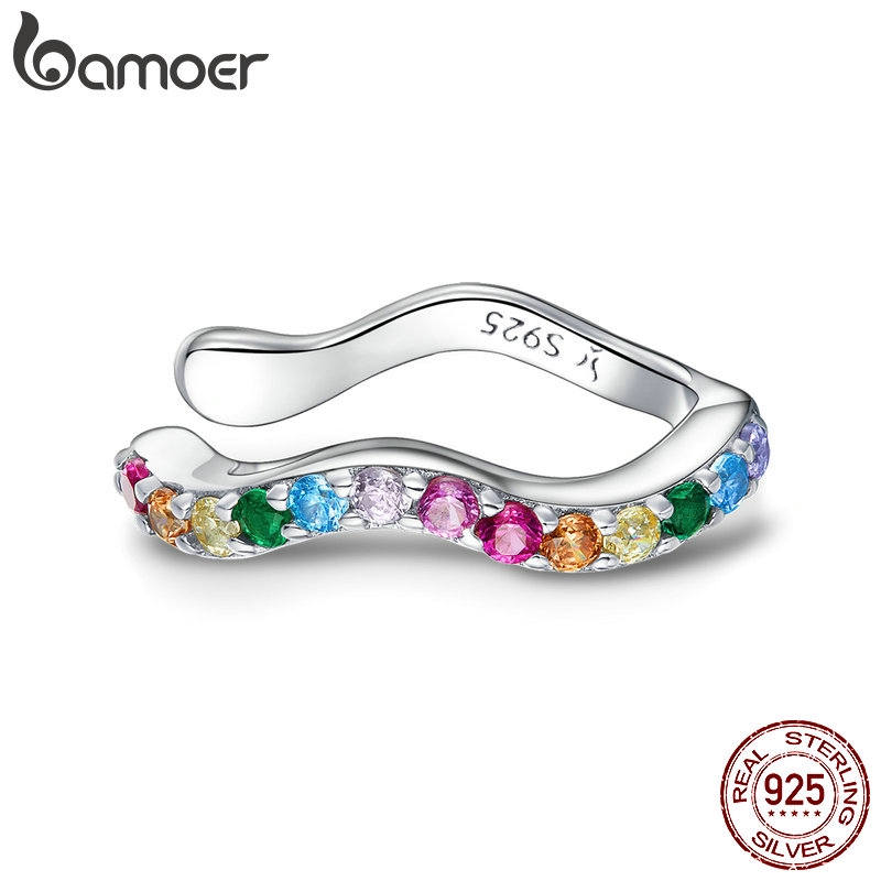 1 Khuyên Tai bamoer 925 Bằng Bạc Thật Phong Cách punk Thời Trang Unisex sce894