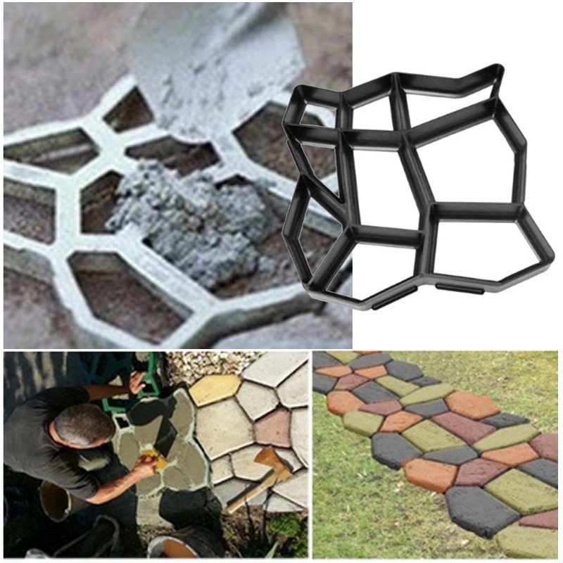 Khuôn 9 ngăn đúc bê tông giả đá lát sân vườn | Shopee Việt Nam