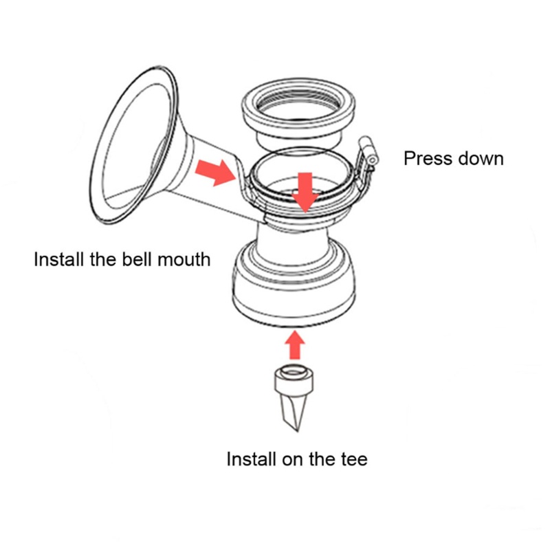 Innlike1 Bơm Ngực Mỏ Vịt Cho Van Silicon Cấp Thực Phẩm Cho Điện Bằng Tay Pu