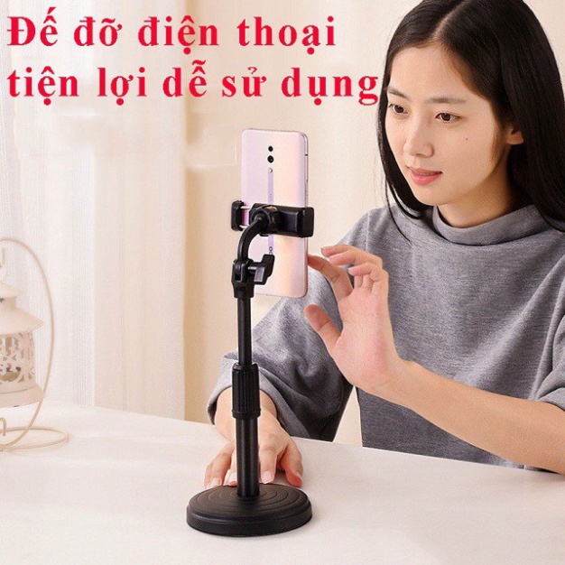 Giá Đỡ điện thoại Livestream Xem Video ổn thỏa Xoay 360 Độ dùng, Quay Phim, Ghi Hình Đa Dụng [Ship Hỏa Tốc]