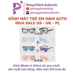 Kính HM kid Auth cho bé trai, bé gái mua sale (đủ bill) - PHỒNG PHỀNH