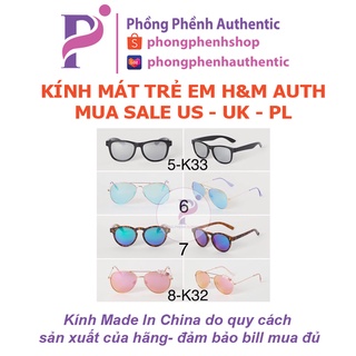Kính HM kid Auth cho bé trai, bé gái mua sale (đủ bill) - PHỒNG PHỀNH