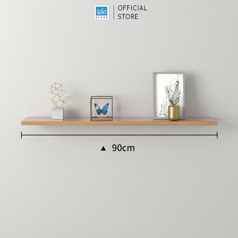 Ảnh Kệ Thanh Ngang Dài 120cm Rộng 20cm, Gỗ Dày 17mm SIB Decor KT003 3