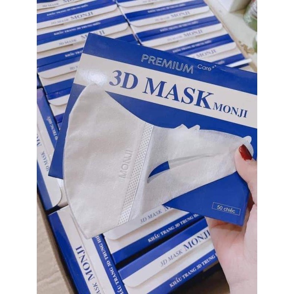 Hộp 50 chiếc khẩu trang 3D MOONJ chính hãng
