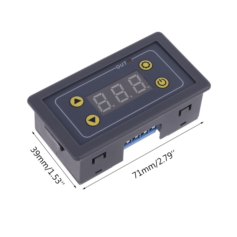 Mon 5-24VDC 110V-220VAC LED Kỹ Thuật Số Cho Thời Gian Trễ Rơle Mô Đun Thời Gian Trễ Chu Kỳ Hẹn Giờ Rơ Le Công Tắc Điều Khiển Cho Thời Gian R
