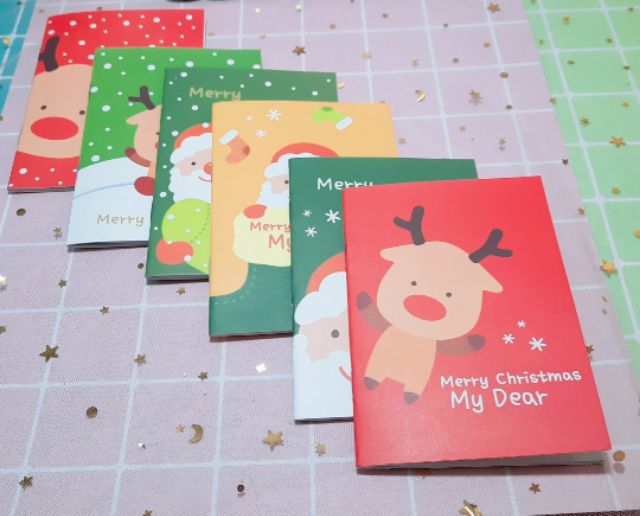 📒 COMBO 3 SỔ VỞ CẦM TAY MINI NOEL DỄ THƯƠNG – 20 TRANG 🎄🎁