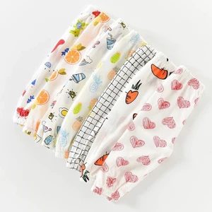 Quần dài bé trai và quần dài bé gái chống muỗi nằm điều hòa chất cotton giấy QATE282