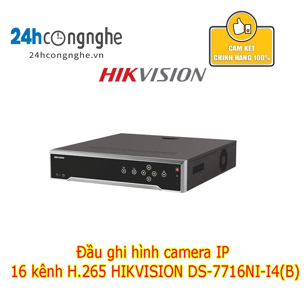 Đầu Ghi Hình Camera IP 16 Kênh H.265 HIKVISION DS-7716NI-I4(B) | Shopee ...