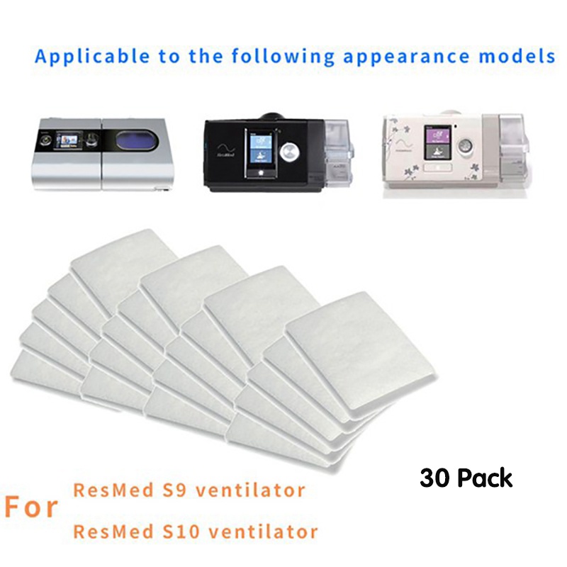 [Hàng mới về] Set 30 tấm lọc không khí dùng một lần thông dụng cho ResMed AirSense 10 AirCurve10 S9 chất lượng cao