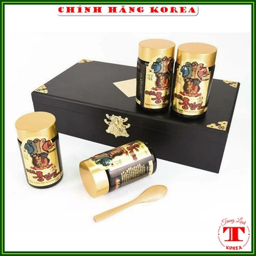 Cao hồng sâm hộp gỗ đen hàn quốc, 4 lọ x 250gr - Cao sâm hàn quốc 6 năm tuổi thượng hạng - tranglinh