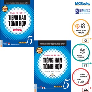 Sách Combo Tiếng Hàn Tổng Hợp Cao Cấp 5 Dành Cho Người Việt Nam - Đen Trắng Mcbooks Chính Hãng