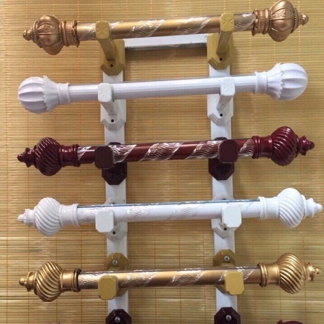 Trọn bộ thanh treo rèm + trụ đỡ thanh treo + đầu trụ phi 32 | Shopee ...
