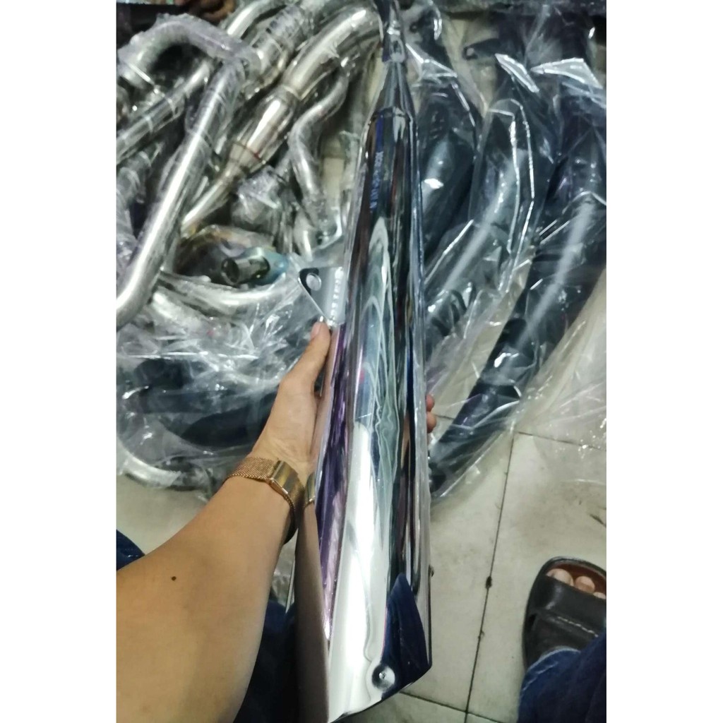 Pô xe máy: Pô Wave dành cho xe Wave RS móc (pass bắt pô để chân sau ...