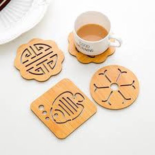 COMBO 3 Miếng lót cốc bằng gỗ sang chảnh 2191