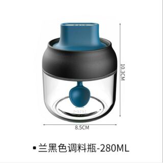 Lọ thủy tinh đựng gia vị hoặc hạt kèm thìa thông minh [freeship 50k]