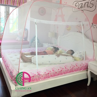 [ BIG SALE ] Màn chụp tự bung đỉnh vuông CHÂN VỀN cao cấp CƯỜNG AN - Loại màn chụp tốt nhất hiện nay