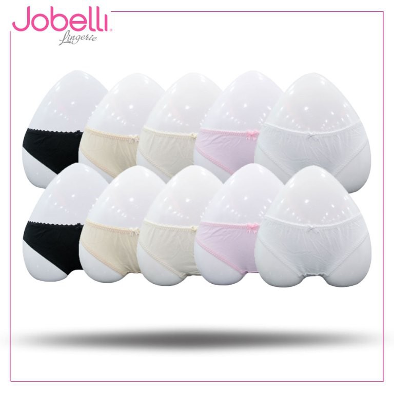 Quần lót nữ 100% cotton trơn Jobelli [Combo 10] - 1304