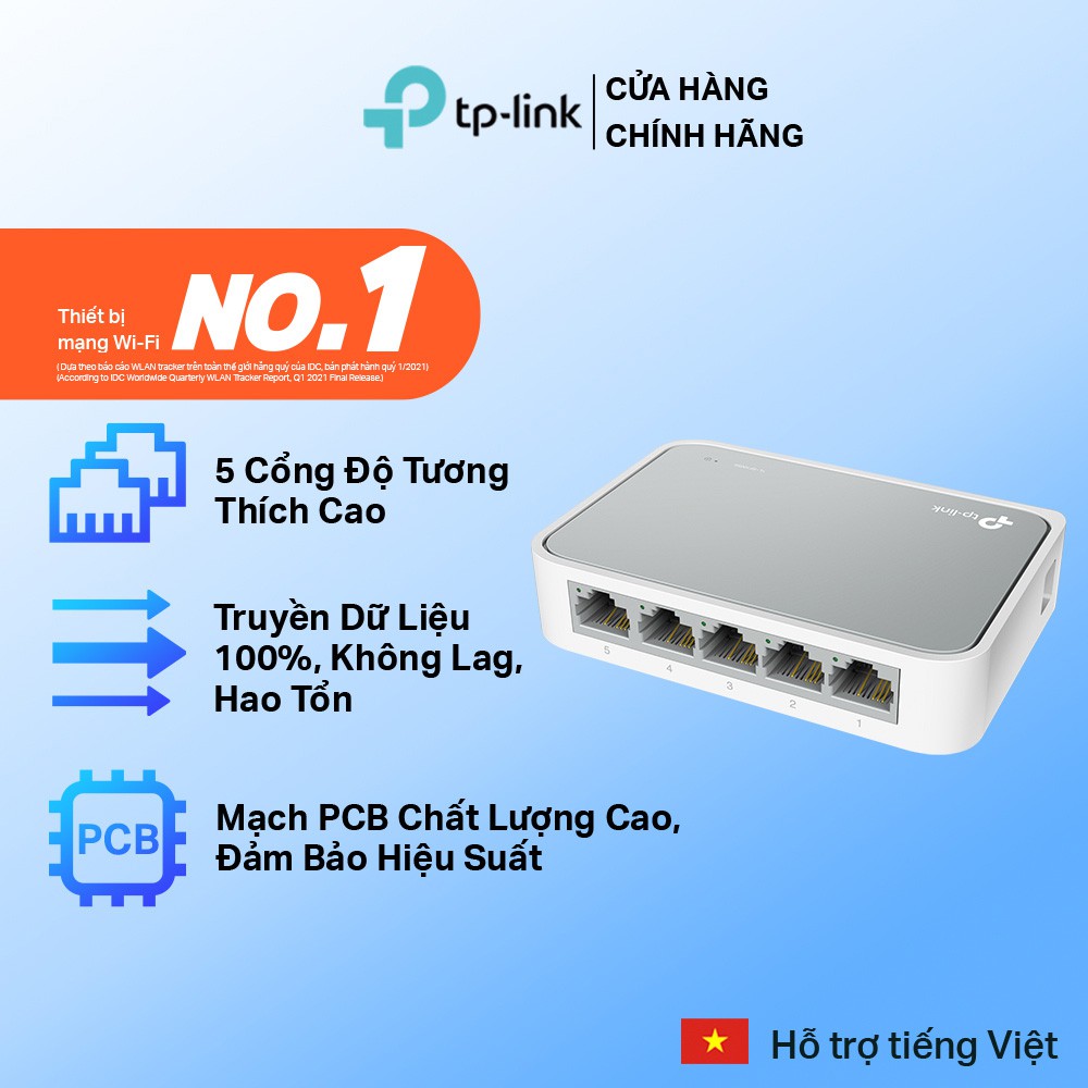 Bộ Chia Tín Hiệu TP-Link TL-SF1005D 5 cổng Switch 5 ports 10/100Mbps