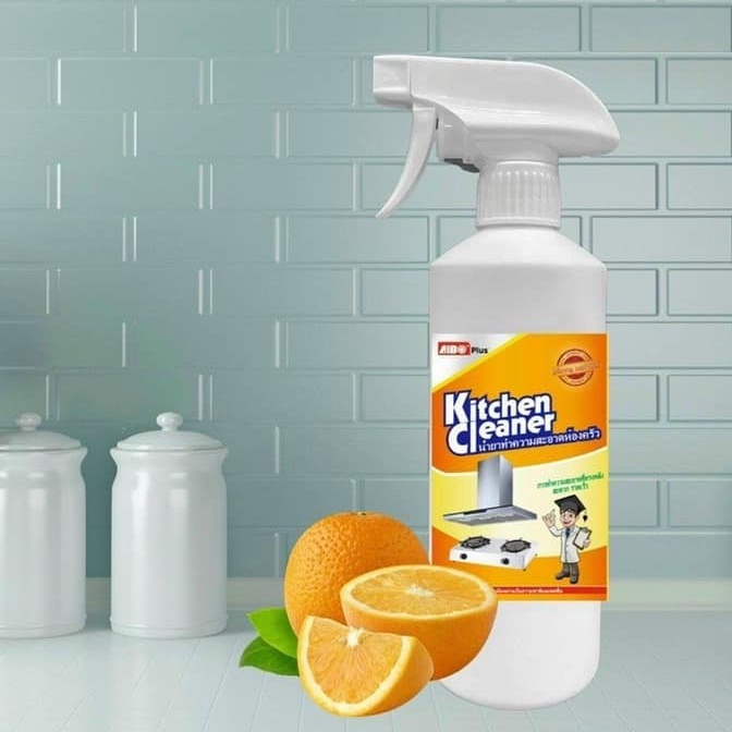 Chai xịt tẩy bếp đa năng KITCHEN CLEANER AIBO PLUS THÁI LAN 500ml siêu