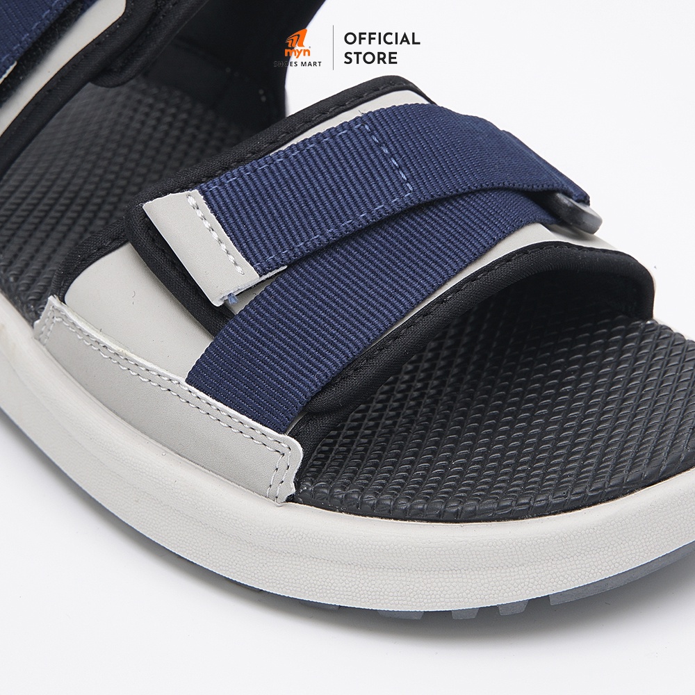 Mô tả Giày Sandal Nam nữ 2 quai ZX 2822 Navy Grey bản to phối quai dán chéo quai sau tháo rời có đệm gót đế EVA phylon mới - 5