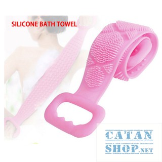 ❤️HOT HOT❤️DÂY CHÀ LƯNG SILICONE TẨY TẾ BÀO CHẾT GIÚP LƯU THÔNG MÁU, DÂY TẮM CHÀ LƯNG 2 MẶT SILICONE (MÀU NGẪU NHIÊN)