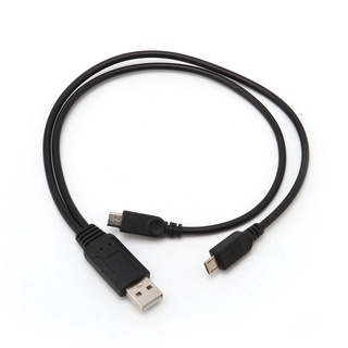 Com * 38cm Di Động USB Nam Đa Năng Micro USB Dual Male Y Adapter Splitter Cable