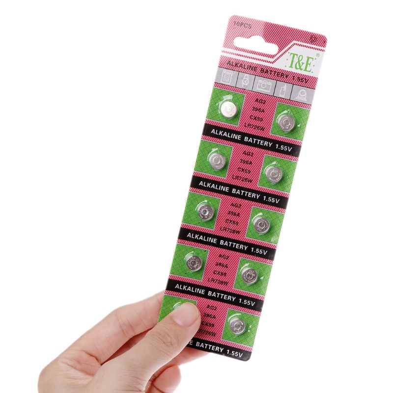 Set 10 Pin LR726 AG2 Alkaline Dành Cho Đồng Hồ Đeo Tay