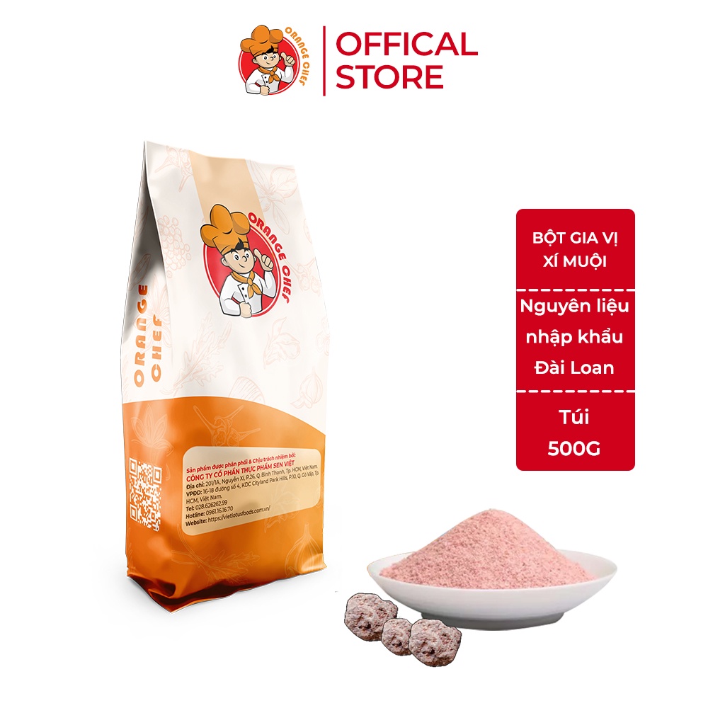 [Mã BMLTB35 giảm đến 35K đơn 99K] Bột xí muội Orange Chef túi 500g - Nguyên liệu nhập khẩu Đài Loan