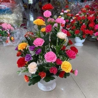 Hoa giả - Hoa phăng giả cao cấp cành dài 40cm 10 nhánh trang trí nhà cửa văn phòng